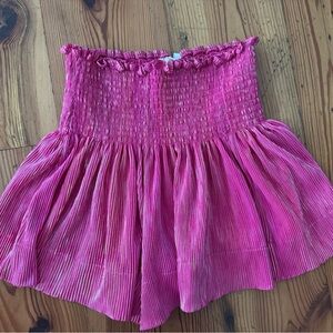 QUEEN OF SPARKLES Pink Smocked Women's Shorts
